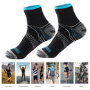 2pcs Sweat-Absorbent Lightweight Compression Socks Unisex Outdoor Bicycle Socks