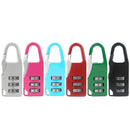 Mini 3 Digit Combination Padlock Zinc Alloy Travel Luggage Lock (Pink)