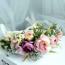 Floral Crown Hair Band Flower Headband Flower Halo Headpiece Floral Garland K8X4
