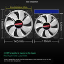 COOLMOON Yuhuan 140mm Cooling Fan Mute RGB 6Pin Desktop Computer Cooler