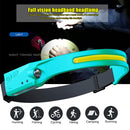 Waterproof LED Headlamp COB Work Light USB for Fishing Camping Running Outd
