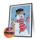 5D DIY Diamond Painting Special Shaped Crystal Drill Snowman Mosaic Picture K