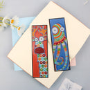 2pcs Special Shaped Drill Diamond Leather Tassel Bookmark DIY Art (SQ16) Newly