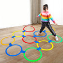 Hopscotch Rings Game Set Outdoor Conditioning Agility Training Activities T