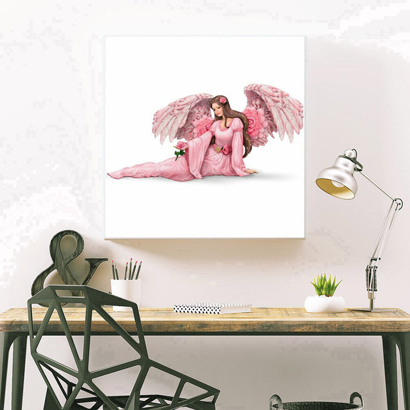 Full Round Drill Mosaic Craft DIY Pink Angel Rhinestone Diamond Painting Newly