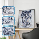 5D DIY Full Drill Square Diamond Painting Tiger Cross Stitch Embroidery Kit