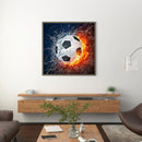 Football Water And Fire Diamond Painting Kits Full Round Drill Home Wall Decor