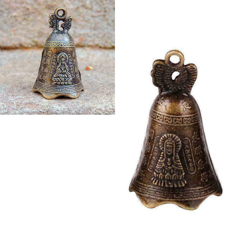 China Mini Messing Kupfer Skulptur beten Buddha Feng Glocke T7P9 B8J1 30mm K1F9