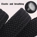 Women Men Woven Elastic Canvas Braided Stretch Straps Simple Pin Buckle Belt