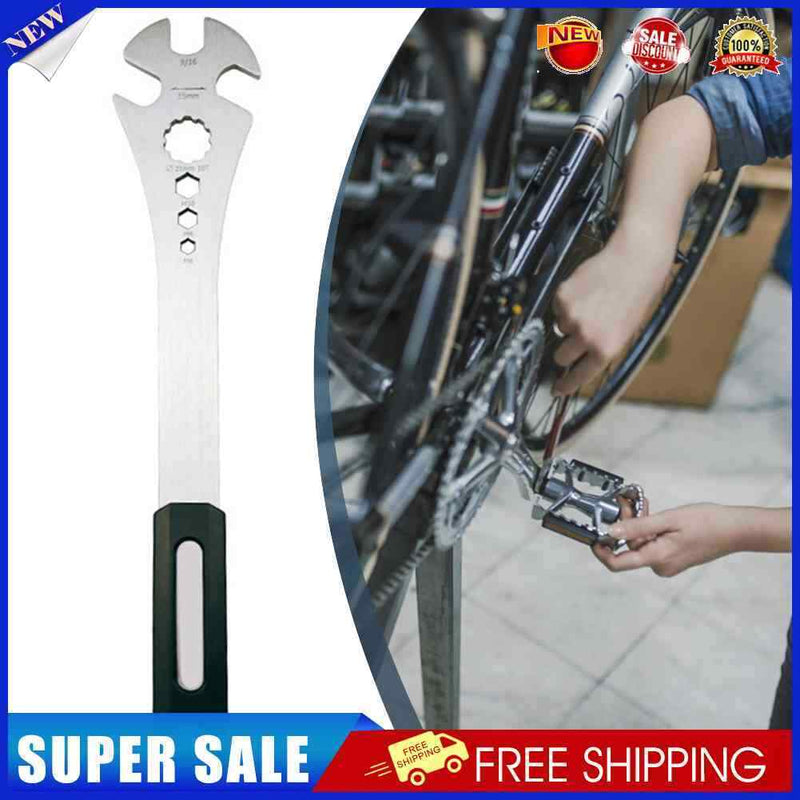 6 in 1 Wrench Multifunctional Bike Lock Foot Pedal Auxiliary Repair Cycling