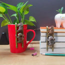 2pcs Creative Climbing Ladder Koala Flower Pot Cup Edge Hanging Ornaments Newly