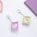 Candy Color 16 Photos 1 Inch Key Rings Card Holder Mini Photo Album Keychain