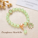 Jewelry Crystal Bracelet Small Daisy Bracelet Cuff Bangles Shiny Bracelets