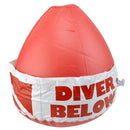 PVC Floating Buoy with Dive Flag Scuba Diving Flag Surface Marker Buoy Sign
