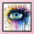 Partial Embroidery Kits Eyes 11CT Stamped 3 Strands Needlework Home Decoration