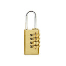 Brass 4 Digits Number Password Lock Travelling Code Lock Combination Padlock