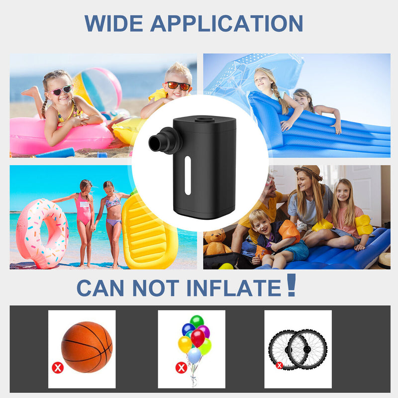 Electric Mini Inflator - Efficient Vacuum & Illumination Outdoor Multifunction