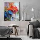 Oil Paint By Numbers Flower Frameless Picture Craft Kit for Home Living Room
