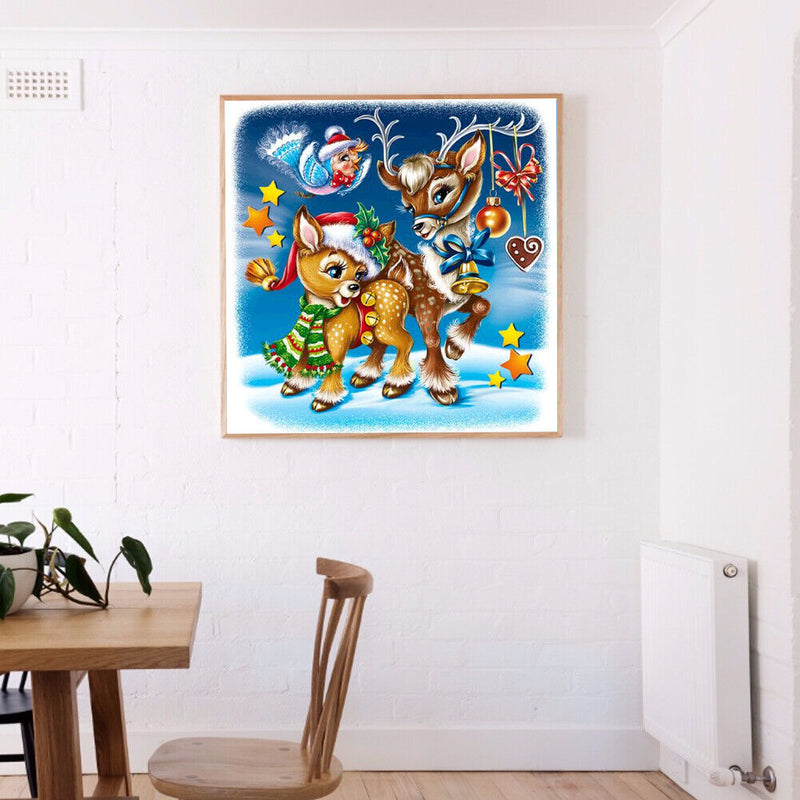 5D DIY Mosaic Kit Ski Dog Bead Art Full Drill Diamond Painting Home Wall Gift