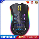 D2 2.4GHz RGB Wireless Gaming Mouse Rechargeable Hollow PC Mice (Black)