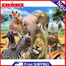 Painting By Numbers DIY Happy Animals Canvas Oil Wall Art Picture Ornaments Kit