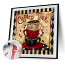Retro Coffee Oil Paint By Numbers DIY Frameless Art Picture Decor (S281)