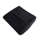 Memory Foam Lumbar Cushion Travel Pillow Car  Chair Back Support Black
