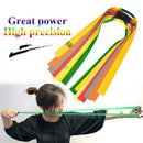 10Pc Flat Elastic Rubber Band Outdoor Slingshot Replacement For Catapult W6B2