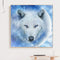 5D Full Round Drill Mosaic Craft Picture DIY Snow Wolf Diamond Painting Poster