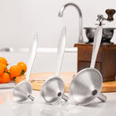 3 in 1 Funnels Flask Stainless Steel for Filling Narrow-Mouth Bottles