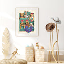 Partial Embroidery DIY Cross Stitch Kits Printed Bears 11CT Needlework Sets Gift