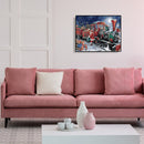 Hand Painted Artwork Frameless DIY Snowing Christmas Painting By Numbers Craft
