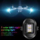 LED Rechargeable Aircraft Emergency Light Drone Night Strobe Lamp Waterproo