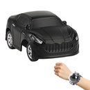 4CH 1/58 Wrist Watch Controlled 5km/h 2.4G RC Small Racing Car (Black 04)