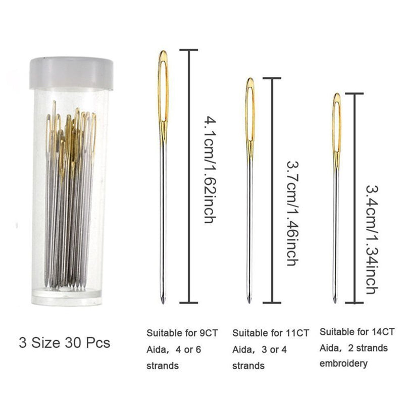 DIY Embroidery Threader Sewing Needles Stainless Steel Cross Stitch Needle