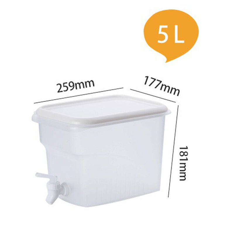 Cold Kettle Refrigerator with Faucet Lemonade Fruit Beverage Bottle (5L)