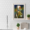 Canvas Picture Craft Full Round Religious Indians Handmade DIY Diamond Painting