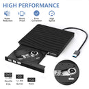USB 3.0 External DVD RW CD Writer Drive Burner Drive-free Disk Reader Player