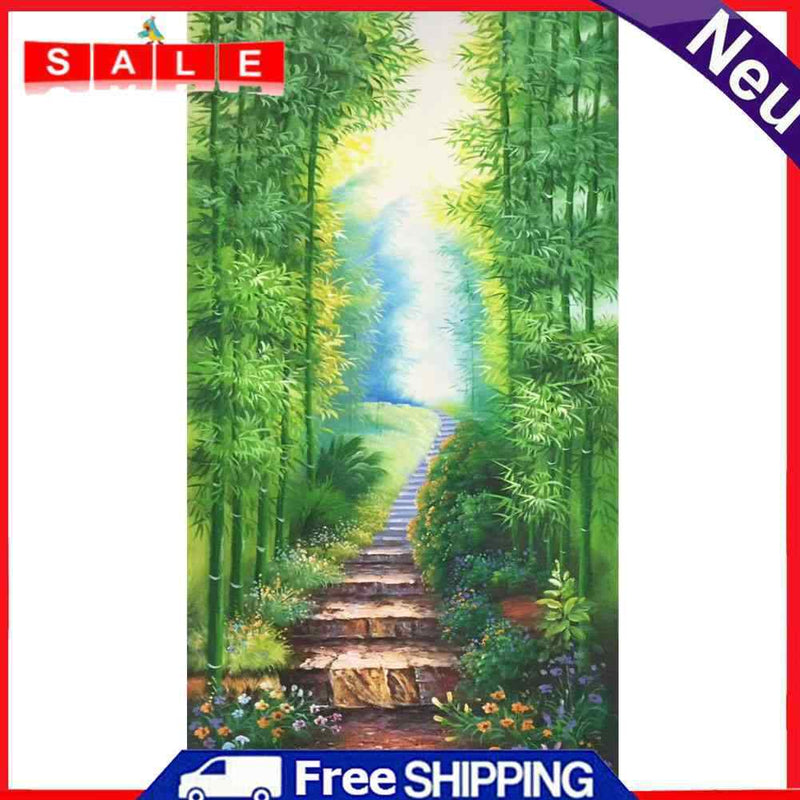 Full Round Diamond Painting 5D Bamboo Forest Path DIY Decoration Handwork Gifts