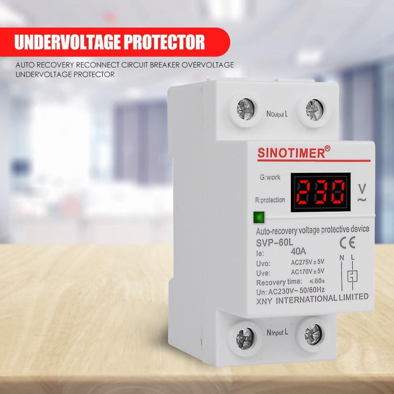 40A 50/60Hz Automatic Recovery Reconnect Over Voltage Under Voltage Protect