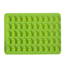 50 Cavity Gummy Bears Silicone Soap Ice Cube Tray Baking Mold (Green) Newly