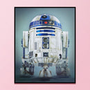 Full Cross Stitch Art Draw 11CT Stamped Spaceship Robot Embroidery Wall Ornament