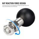 Stainless Steel Motorcycle Rearview Mirror Phone Holder Ball Clamp Base Parts