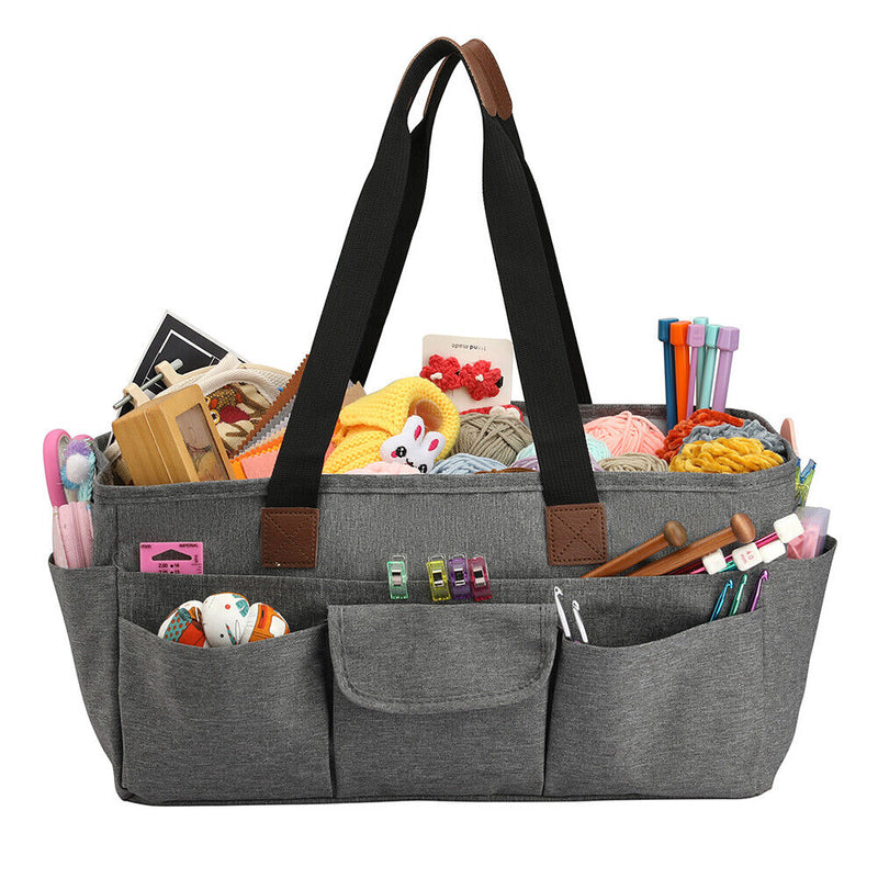 Yarn Crochet Bag Tote Organizer Knitting Needles DIY Sewing Tools Accessories