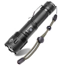 LED Aluminum Alloy Telescopic Zoom Torch 5 Modes Waterproof Handheld Flashlight
