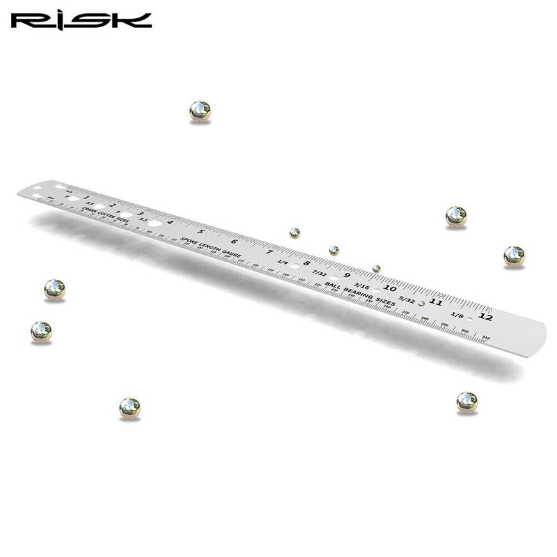 Bike Spoke Ruler Double Sided Bearing Ball Ruler Bicycle Wire Measuring Tool