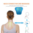 Neck Stretcher - Cervical Traction Massager Pillow for Pain Relief (Blue) Newly