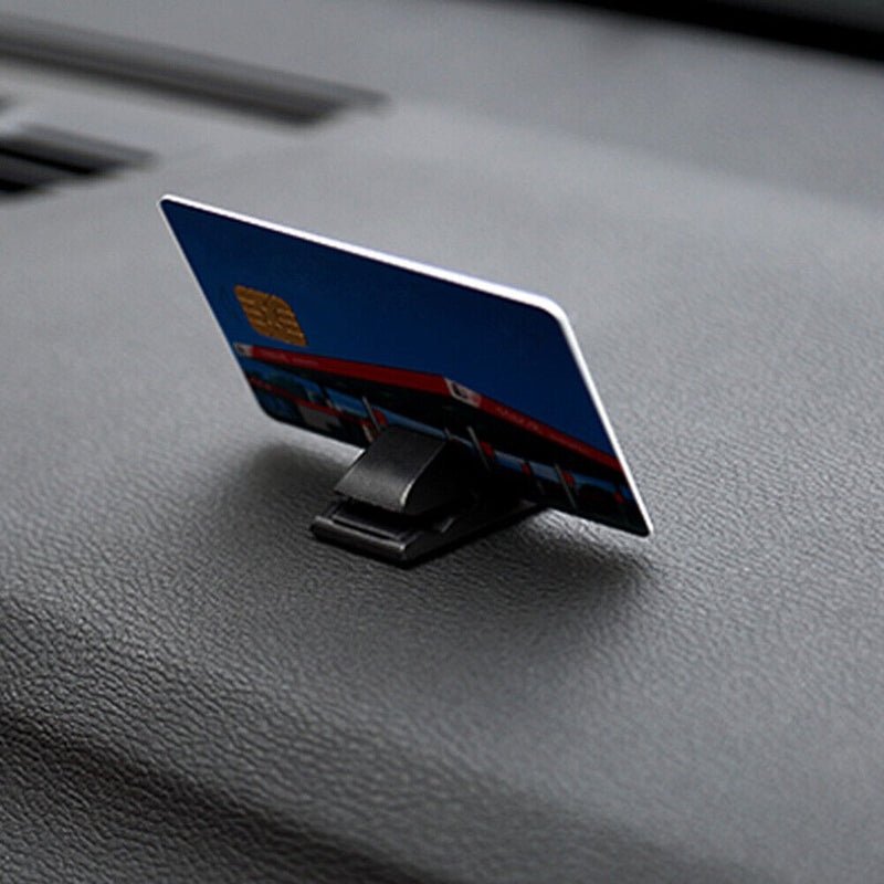 Car Temporary Parking Card Ticket Holder Home Office Card Slot Fixed Clip  Newly