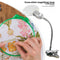 Magnifying Glass Desk Lamp with Clamp for Diamond Painting Cross Stitches