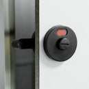 Public Toilet Partition Nylon Plastic Handle Indicator Lock Black Door Lock